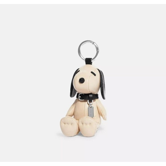 Coach X Peanuts Snoopy Collectible Bag Charm/ Keychain Ivory - Nwt - Picture 1 of 7